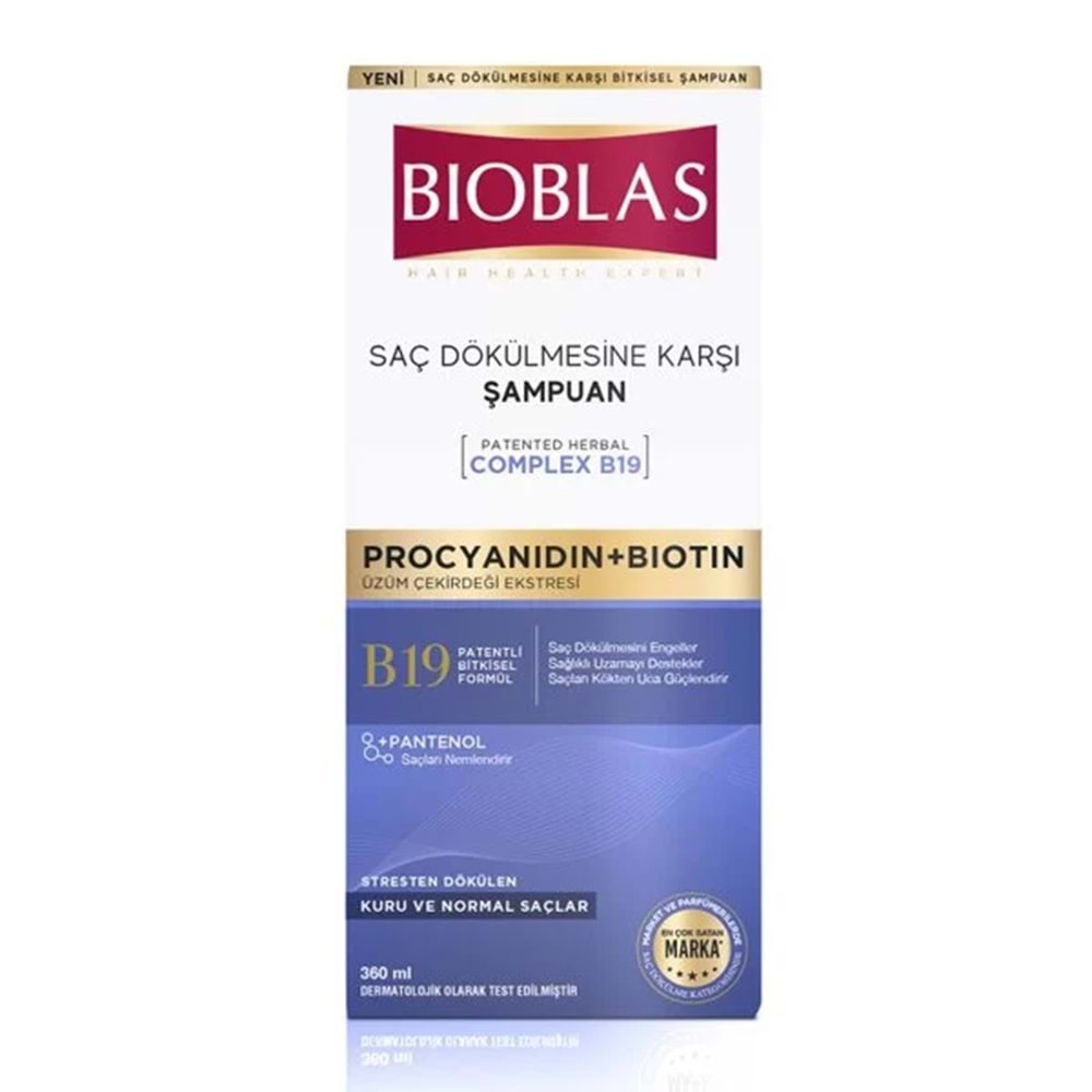 BIOBLAS ANTİ STRESS ŞAMPUAN 360ML