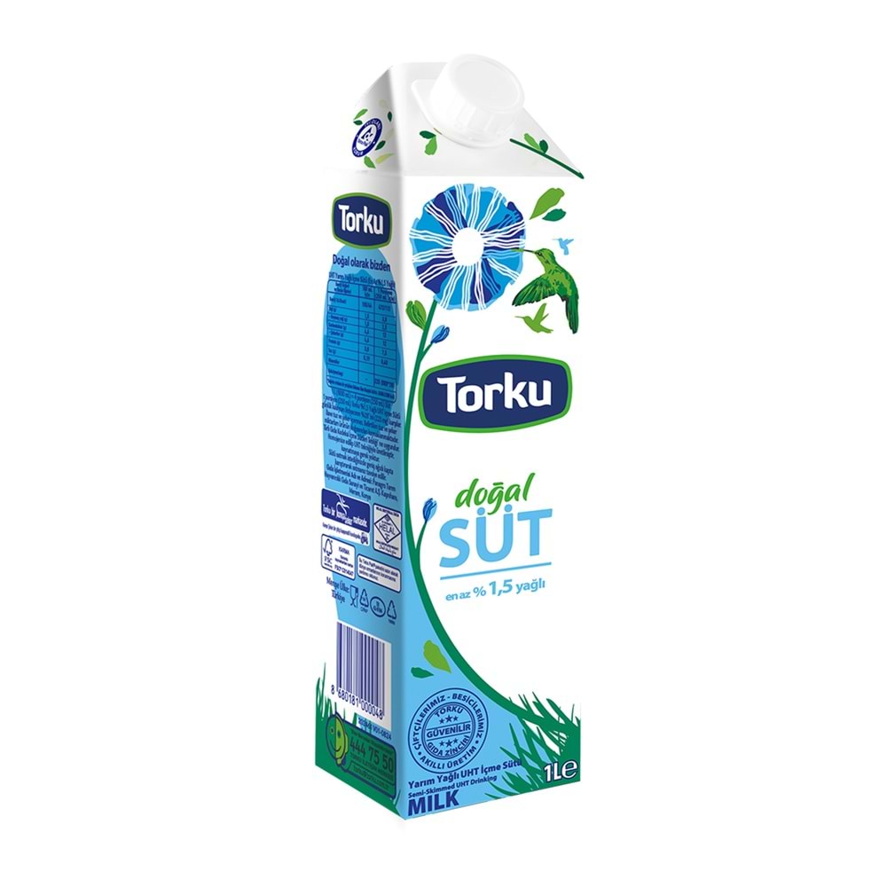 TORKU YARIM YAĞLU SÜT 1000ML