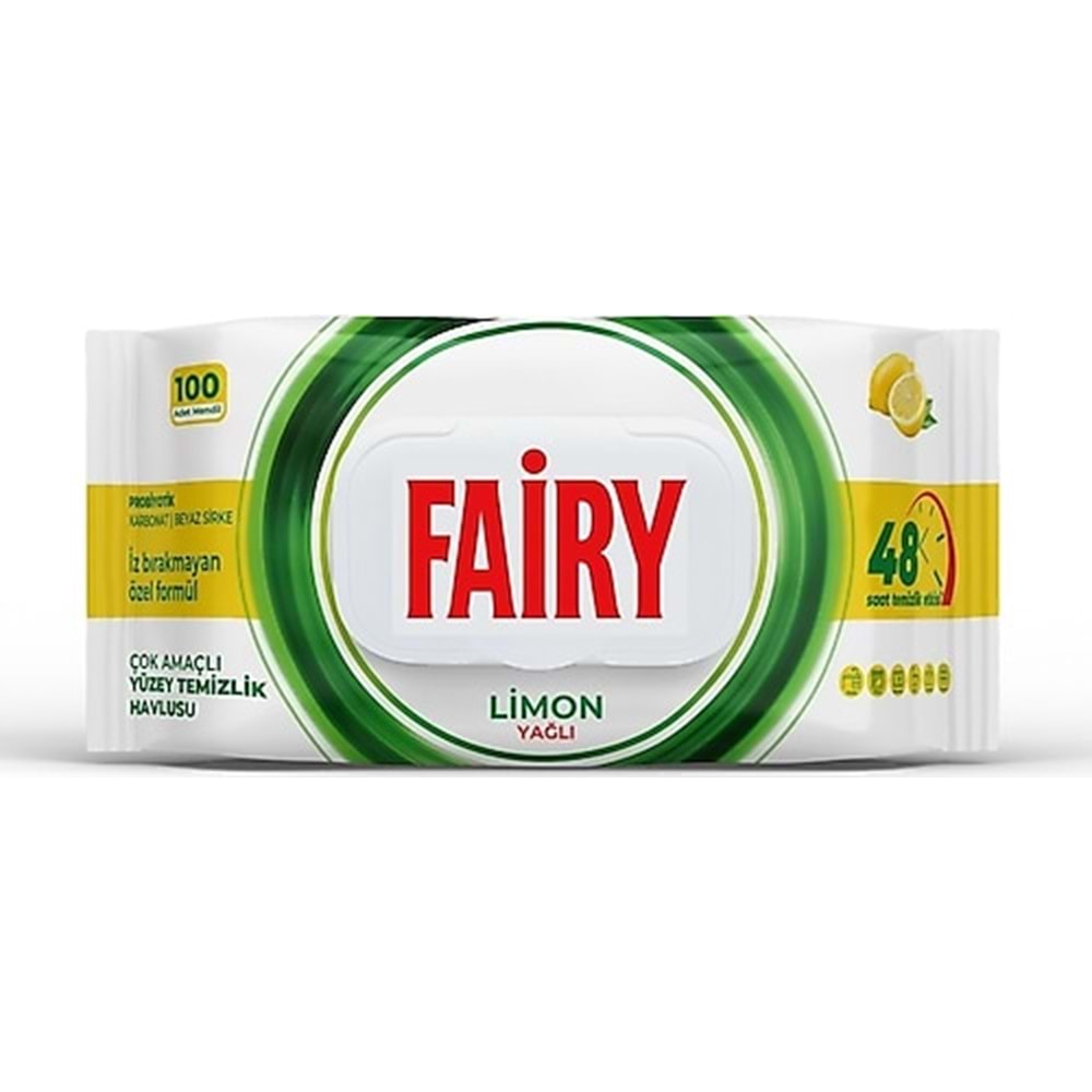 FAİRY LİMON YÜZEY TEMİZLEYİCİ 100 LÜ