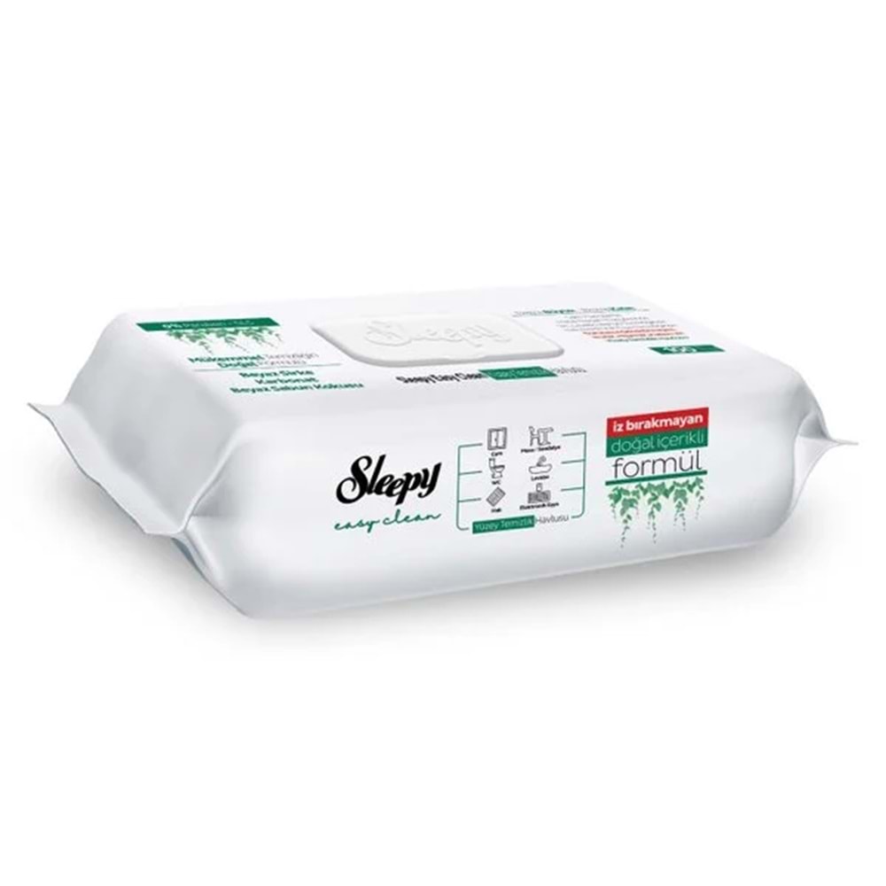 SLEEPY YÜZEY TEMİZLEME HAVLUSU BEYAZ SABUN 100LÜ