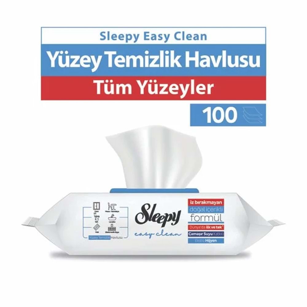 SLEEPY YÜZEY TEMİZLEME HAVLUSU ÇAMAŞIR SUYU 100LÜ