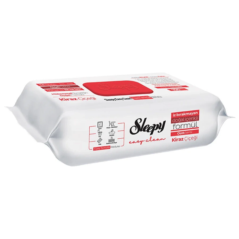 SLEEPY YÜZEY TEMİZLEEM HAVLUSU KİRAZ BAHÇESİ 100LÜ