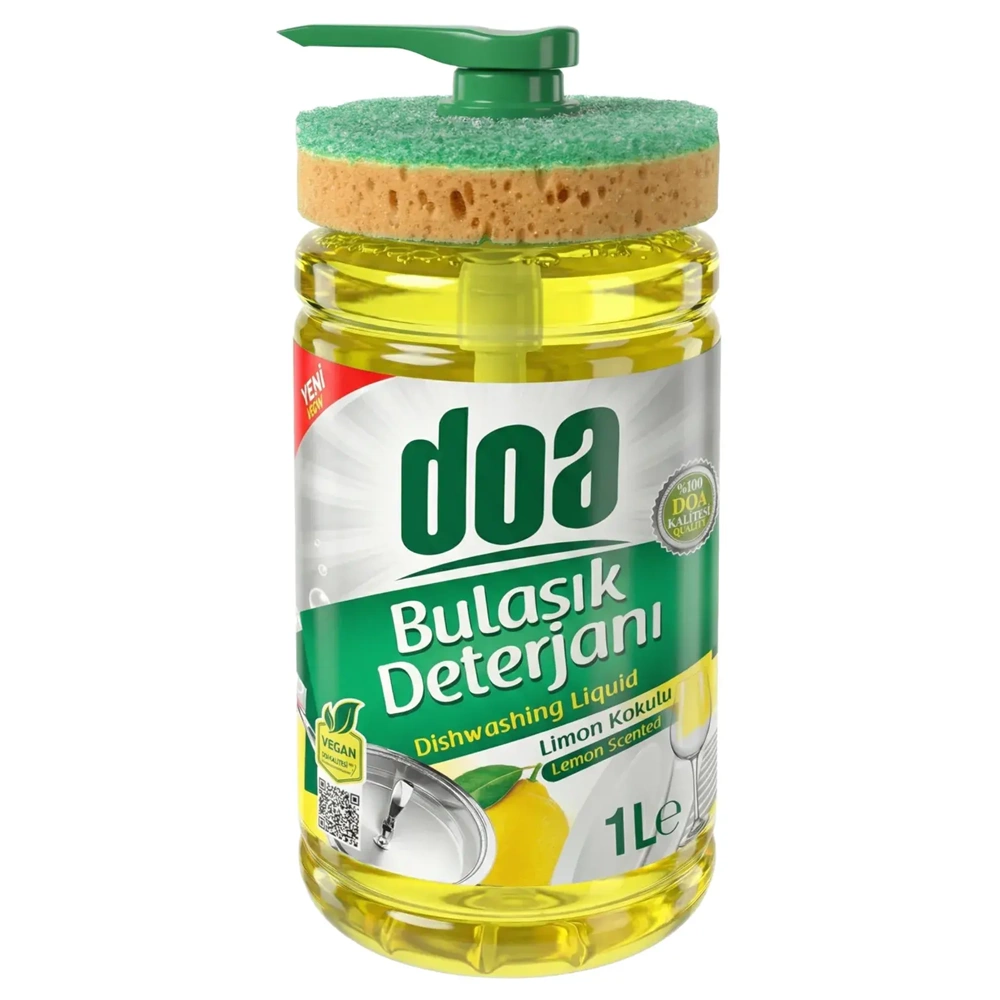 DOA BULAŞIK DETERJANI SÜNGER LİMON 1000ML