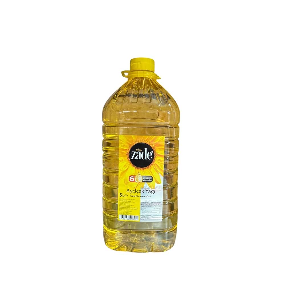 ZADE AYÇİÇEK YAĞI 5LT
