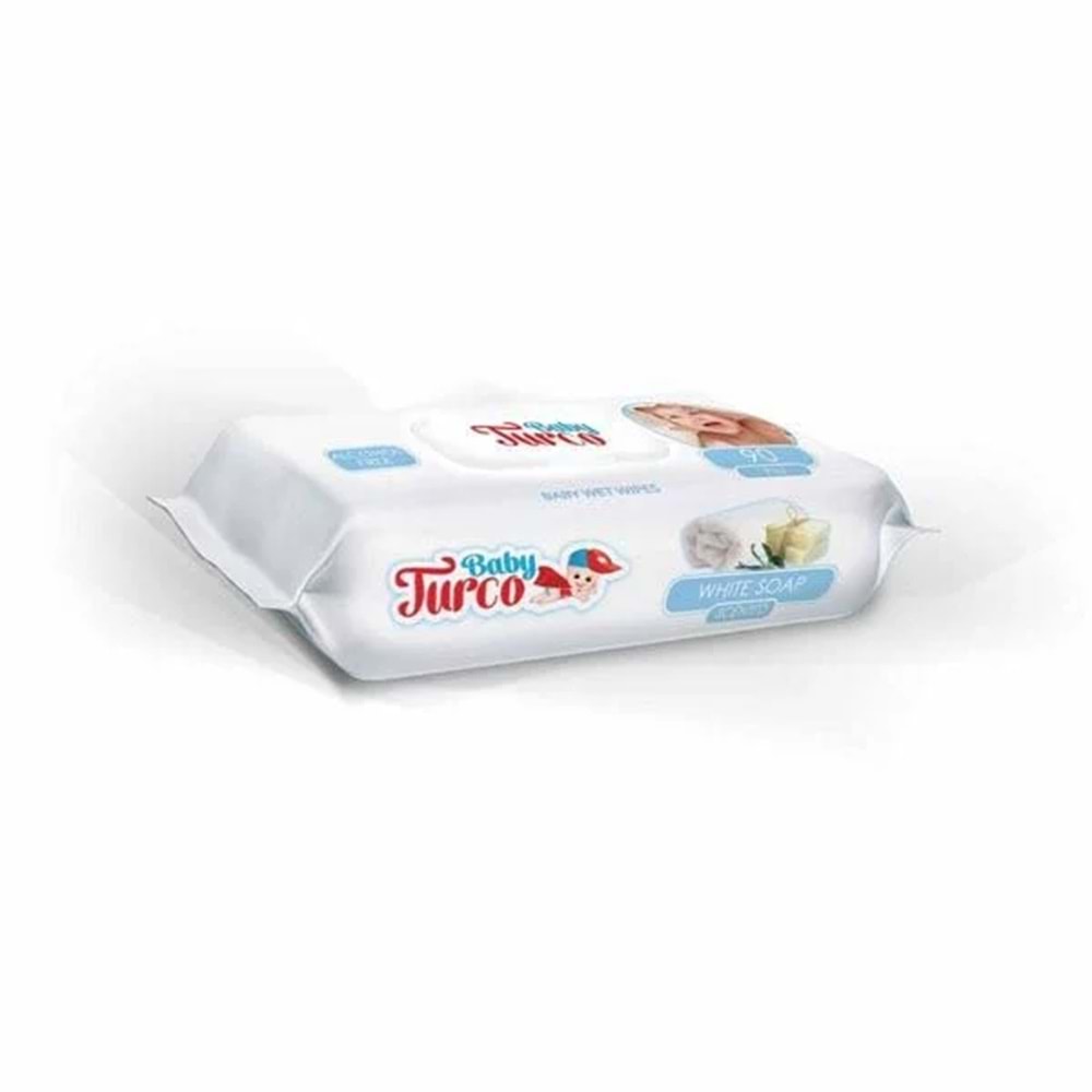 TURCO ISLAK HAVLU BEYAZ SABUN 90LI