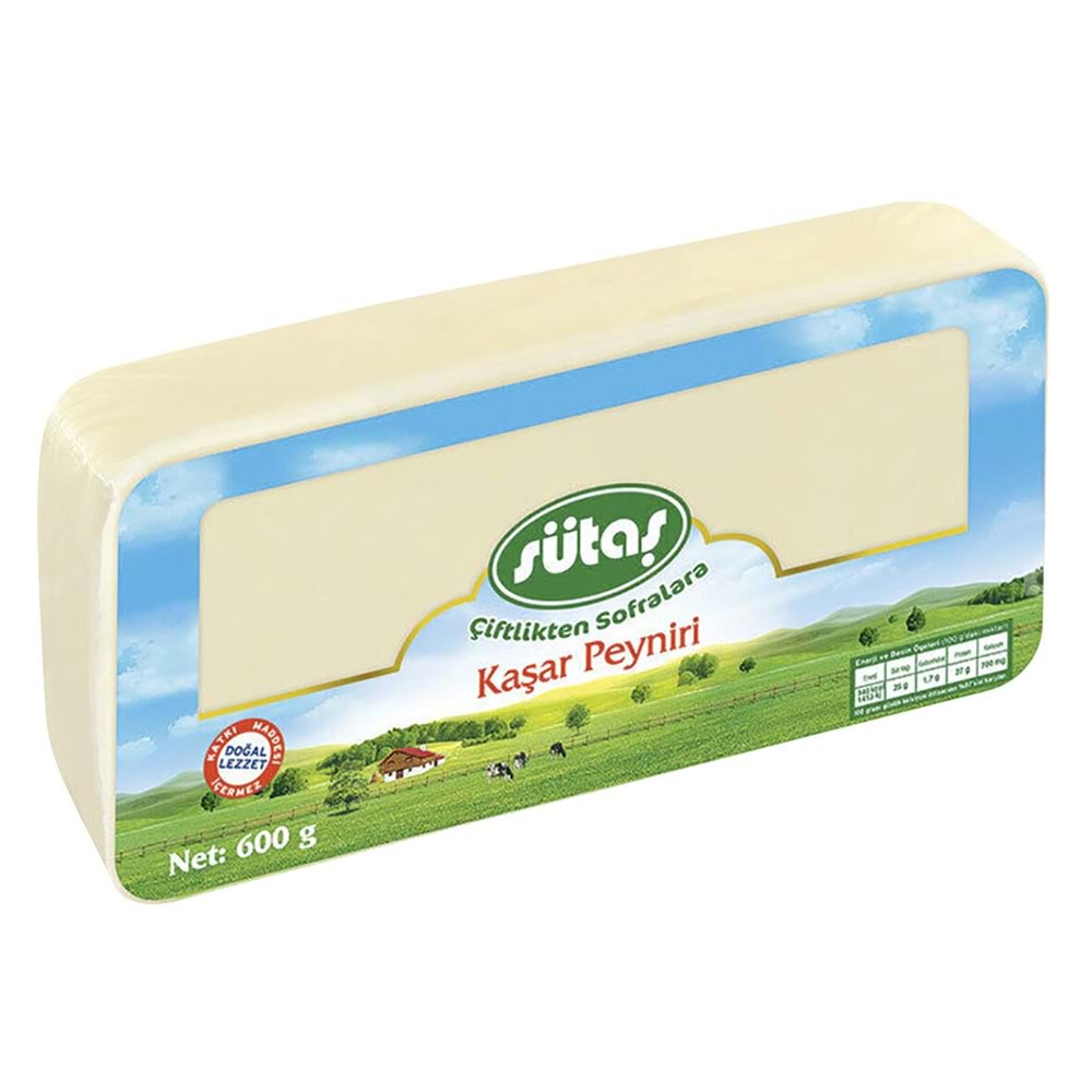 SÜTAŞ KAŞAR PEYNİRİ 600GR