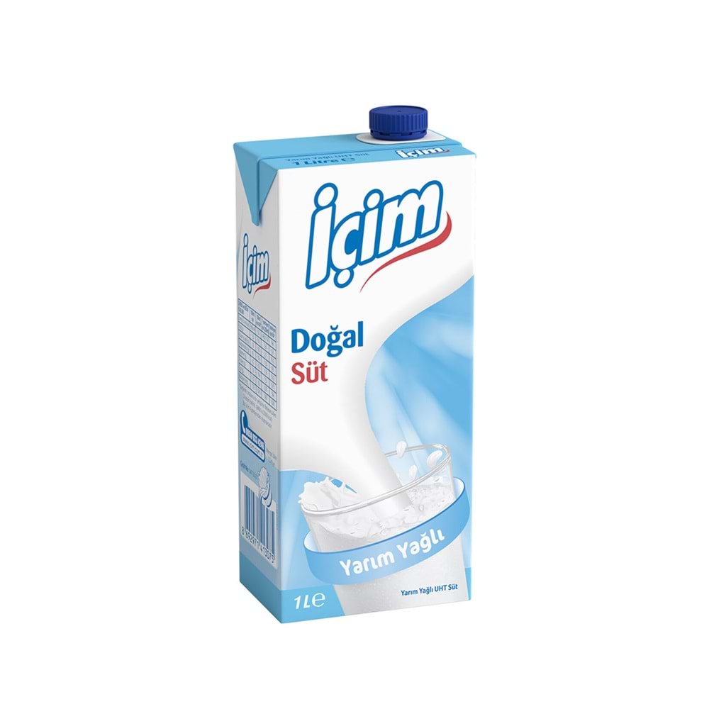 İÇİM SÜT YARIM YAĞLI 1LT