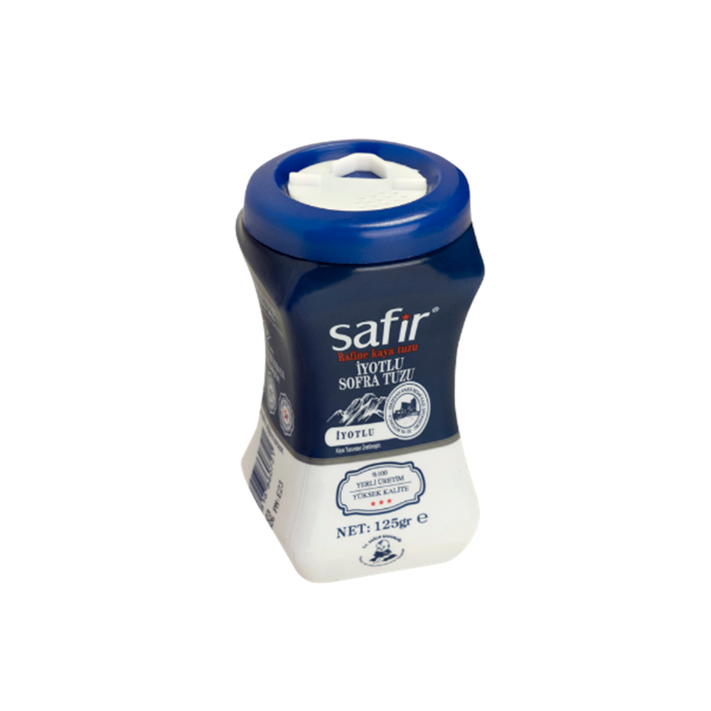SAFİR İYOTLU PLASTİK TUZLUK 125GR