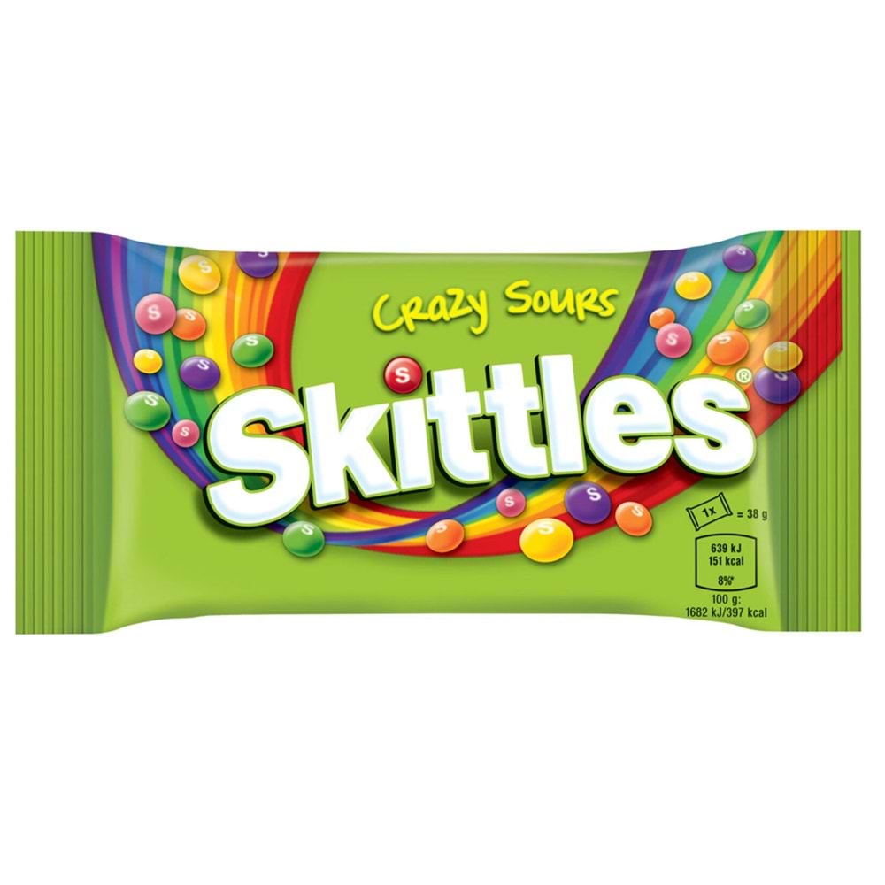 SKİTTLES EKŞİ MEYVELİ 38GR