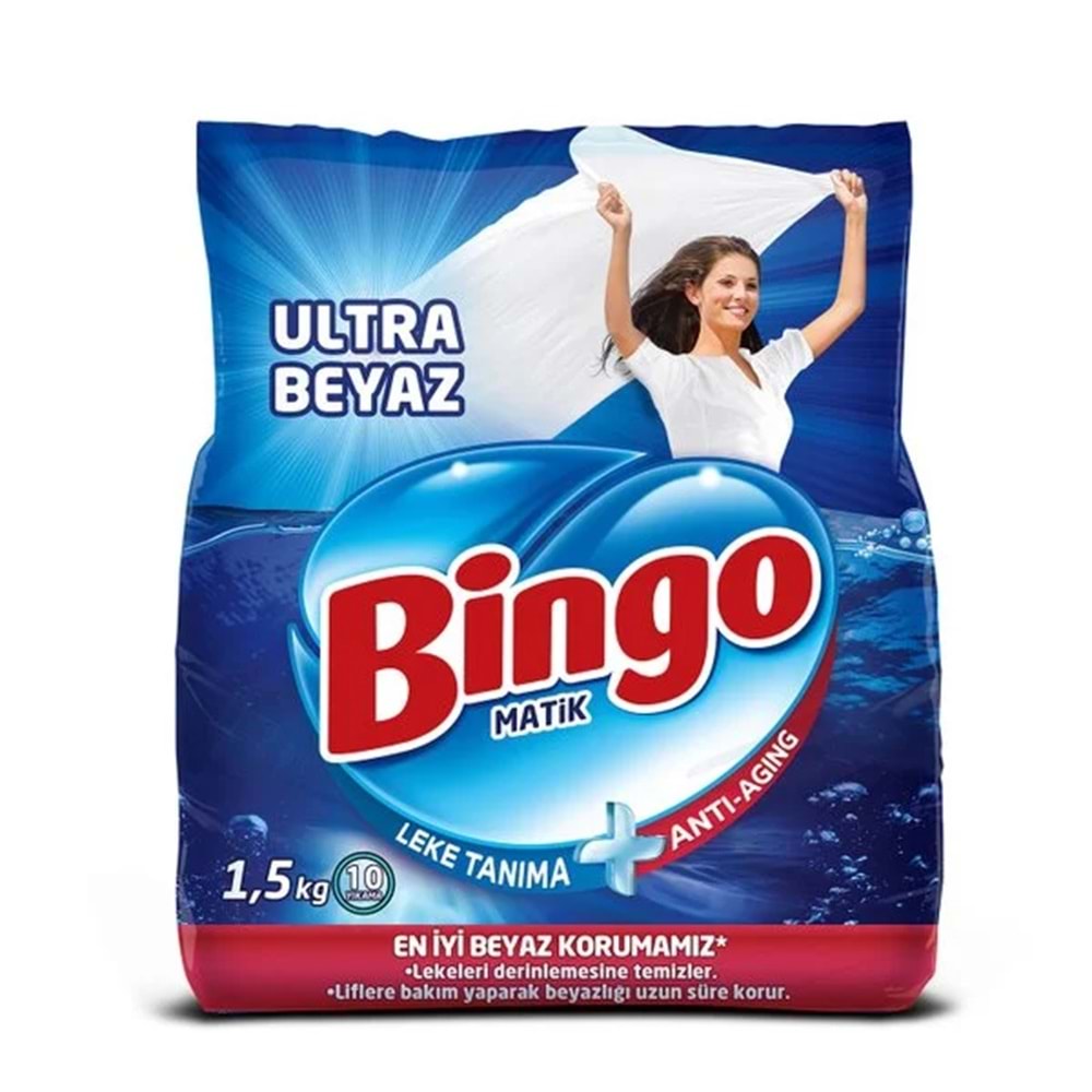 BİNGO MATİK KONSANTRE ULTRA BEYAZ 1,5KG