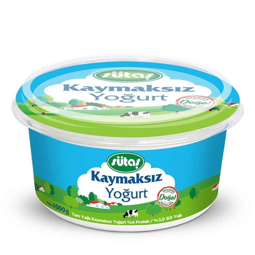 SÜTAŞ KAYMAKSIZ YOĞURT 1KG