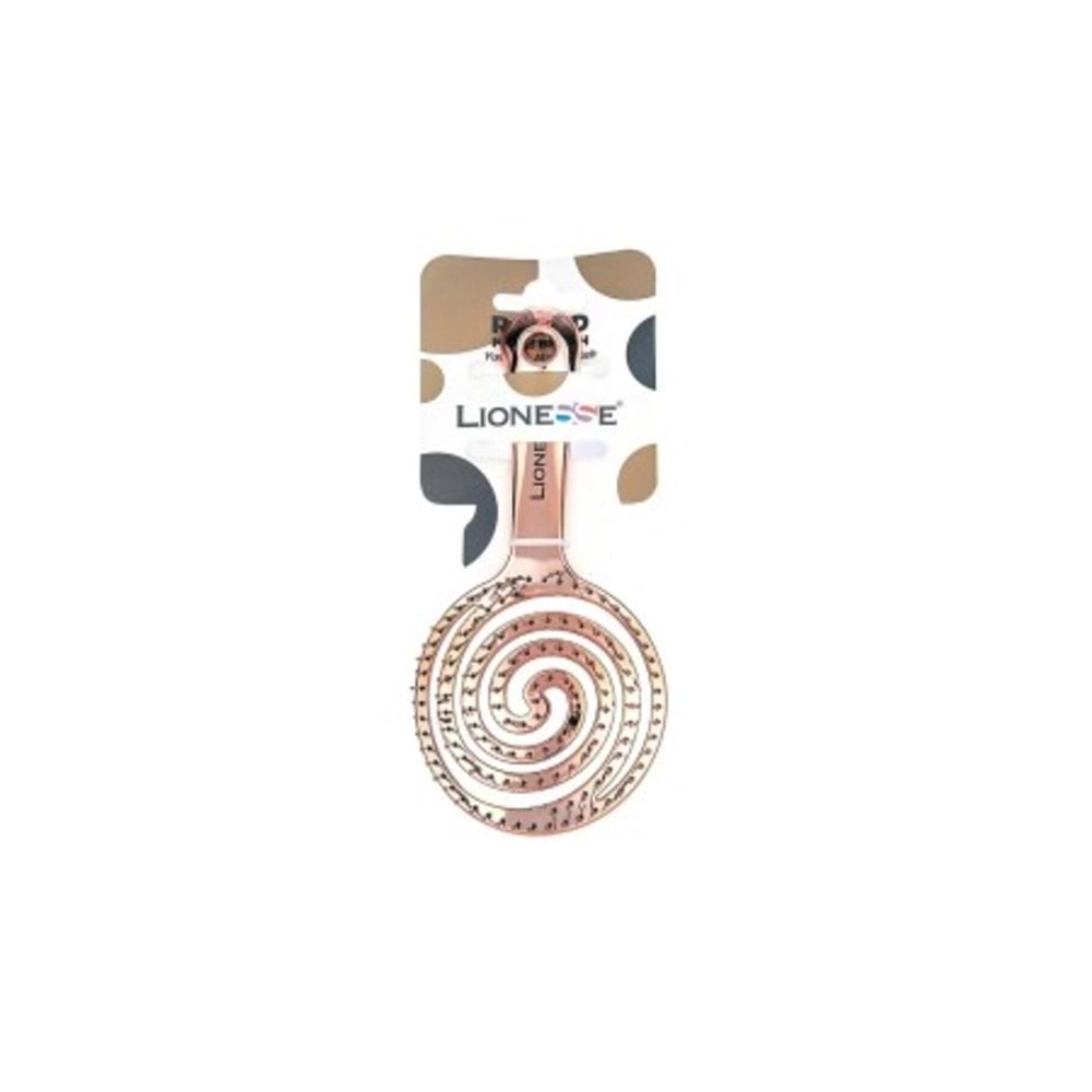 LIONESSE METALİK YUVARLAK MAZE FIRÇA ROSE GOLD