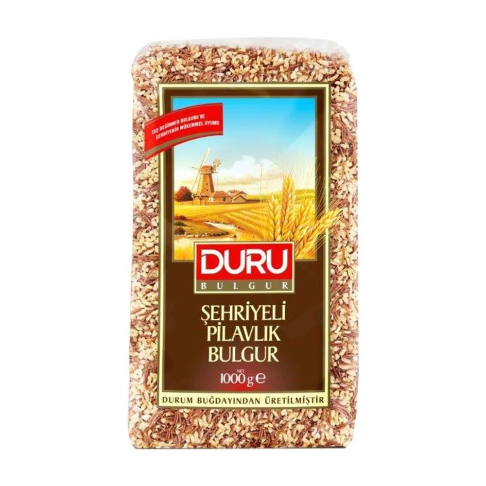 DURU PİLAVLIK ŞEHRİYELİ BULGUR 1KG