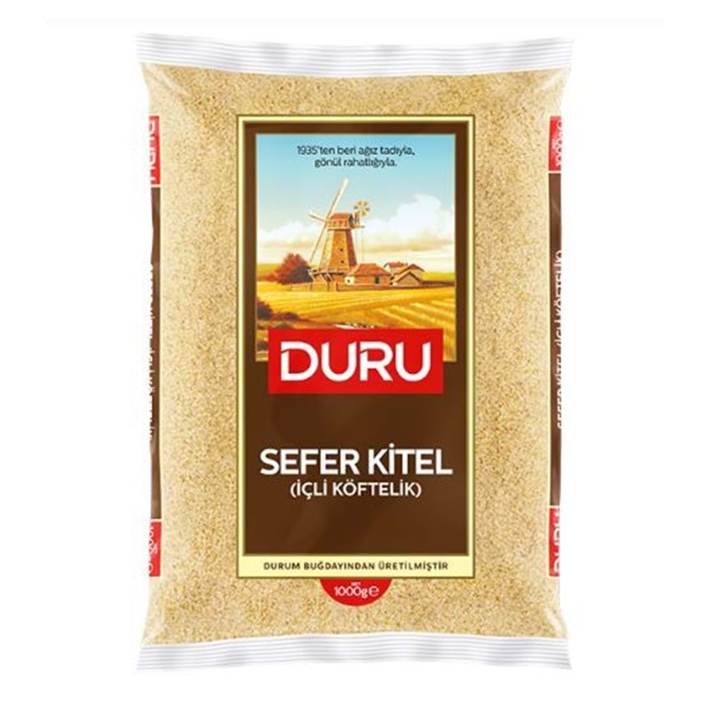 DURU SEFERKİTEL İÇLİ KÖFTELİK BULGUR 1KG