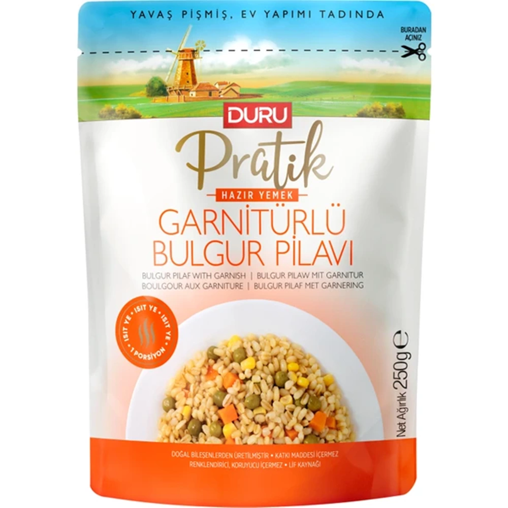 DURU PRATİK GRANÜLLÜ BULGUR PİLAVI 250GR