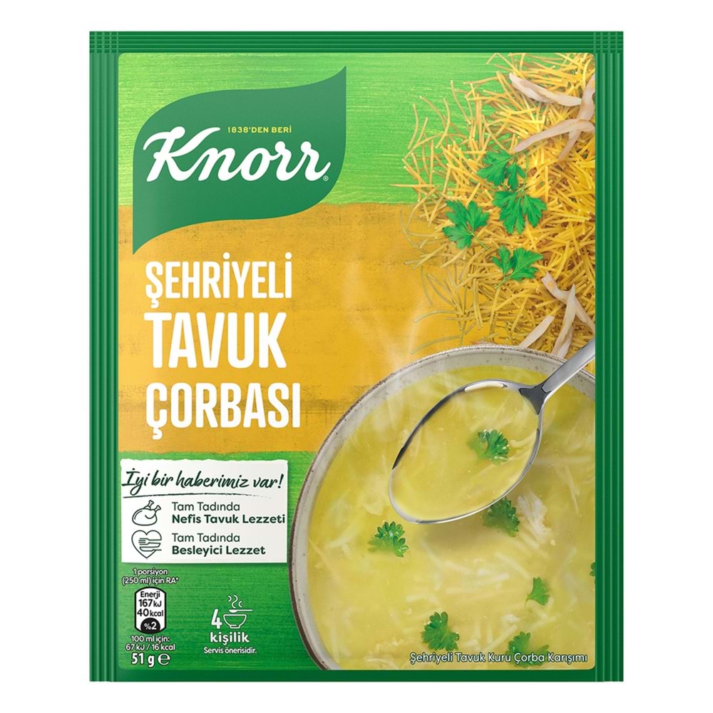 KNORR ŞEHRİYELİ TAVUK ÇORBASI