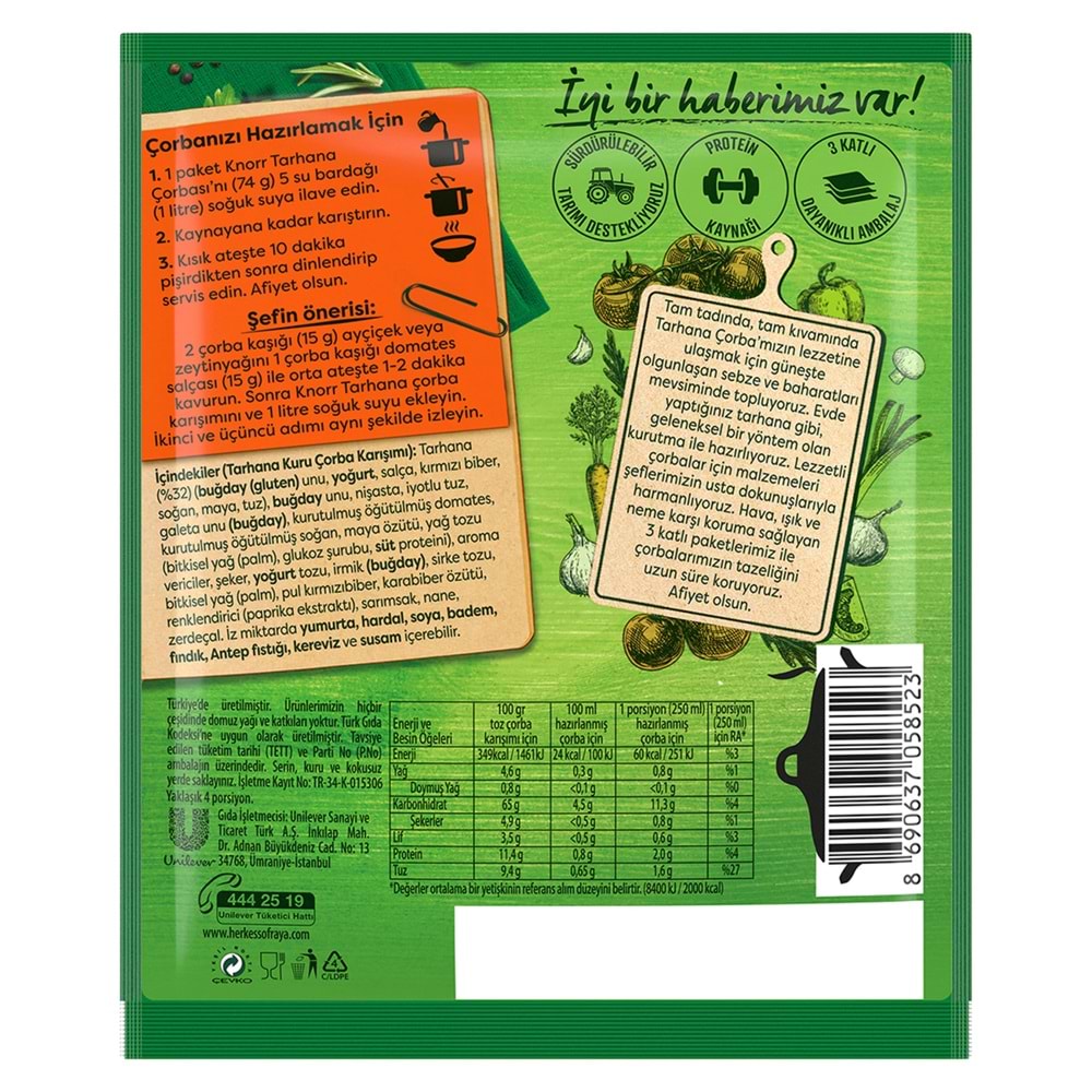 KNORR TARHANA ÇORBASI