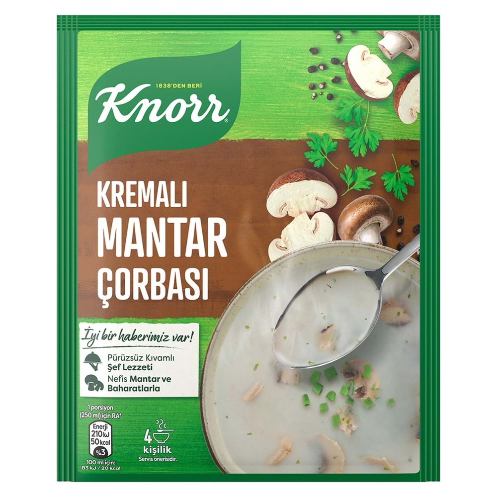 KNORR KREMALI MANTAR ÇORBASI