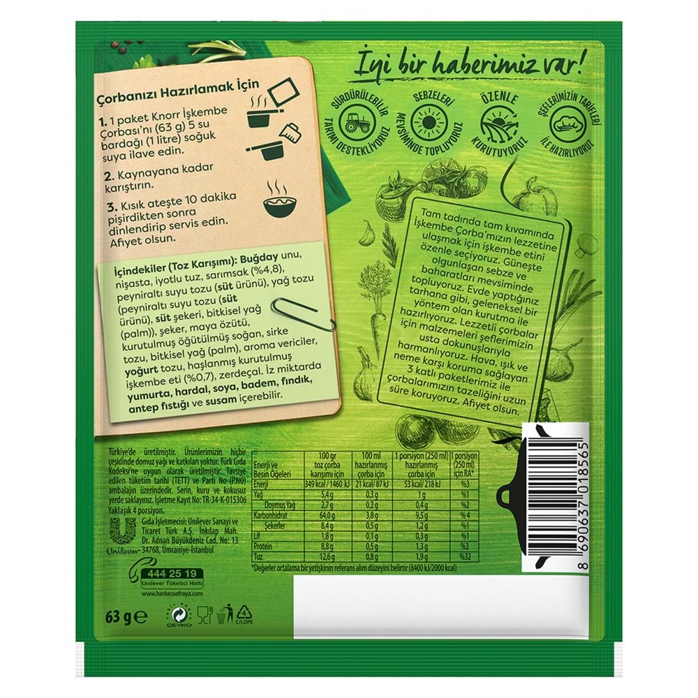 KNORR İŞKEMBE ÇORBASI