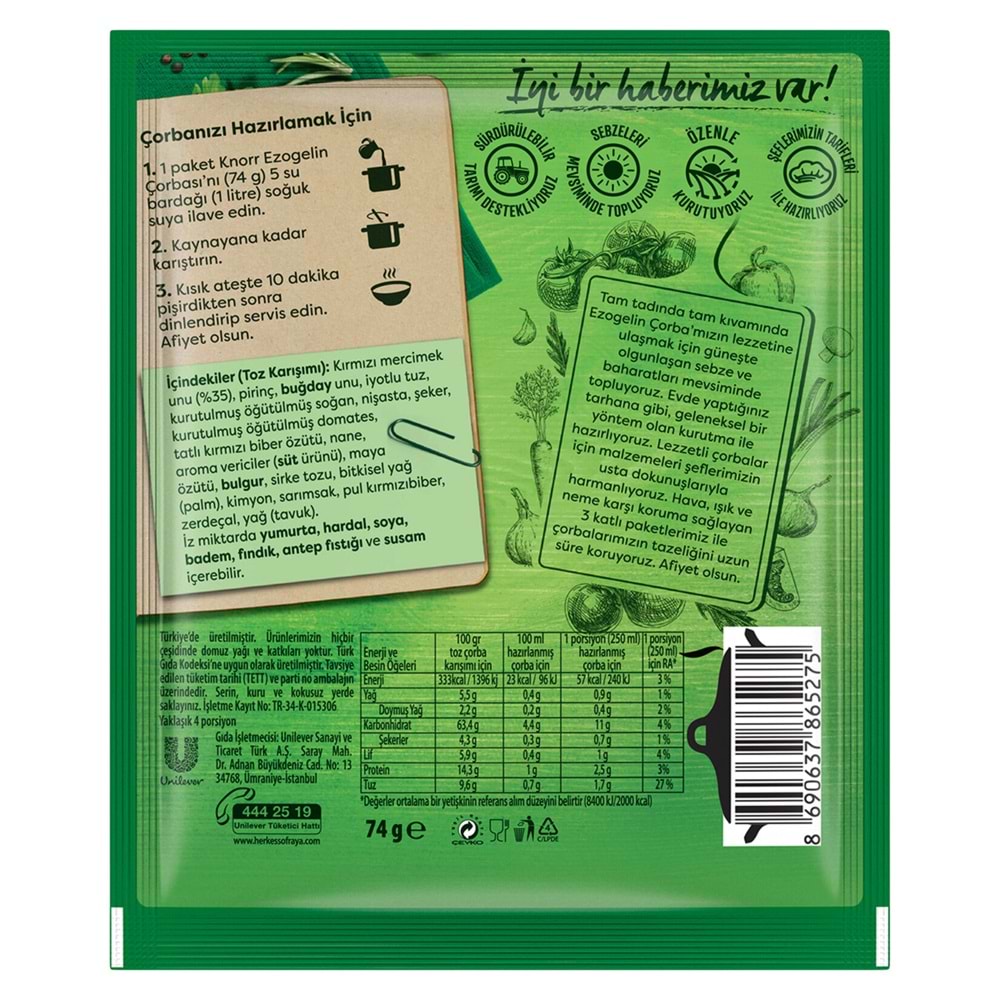 KNORR EZOGELİN ÇORBASI