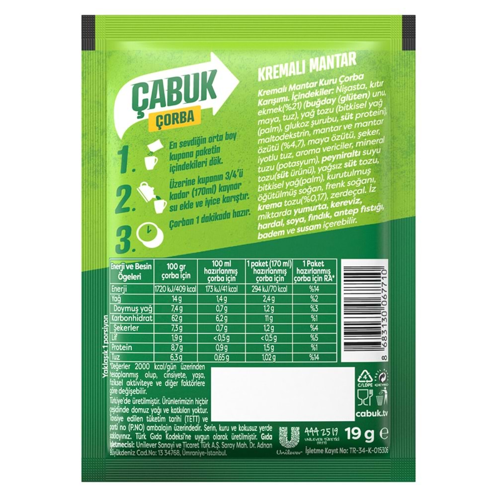 KNORR ÇABUK ÇORBA 19GR