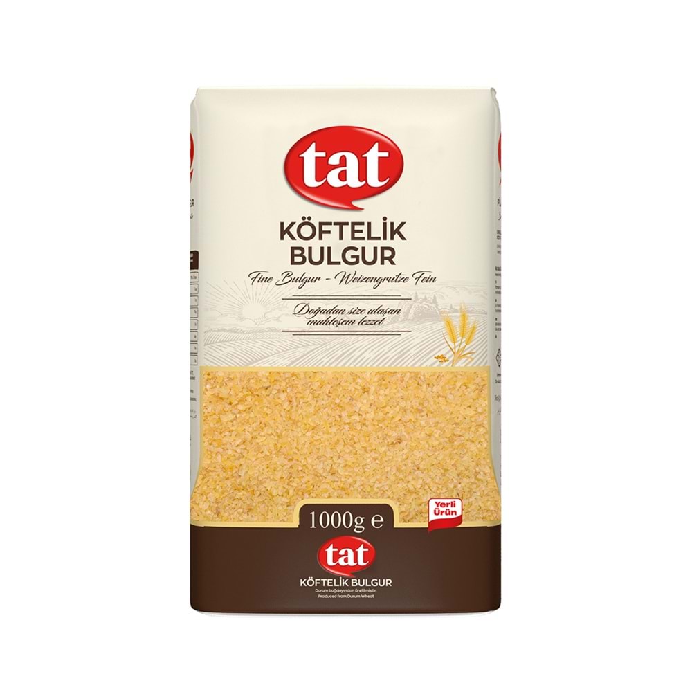 TAT ÇİĞ KÖFTELİK ESMER BULGUR 1KG