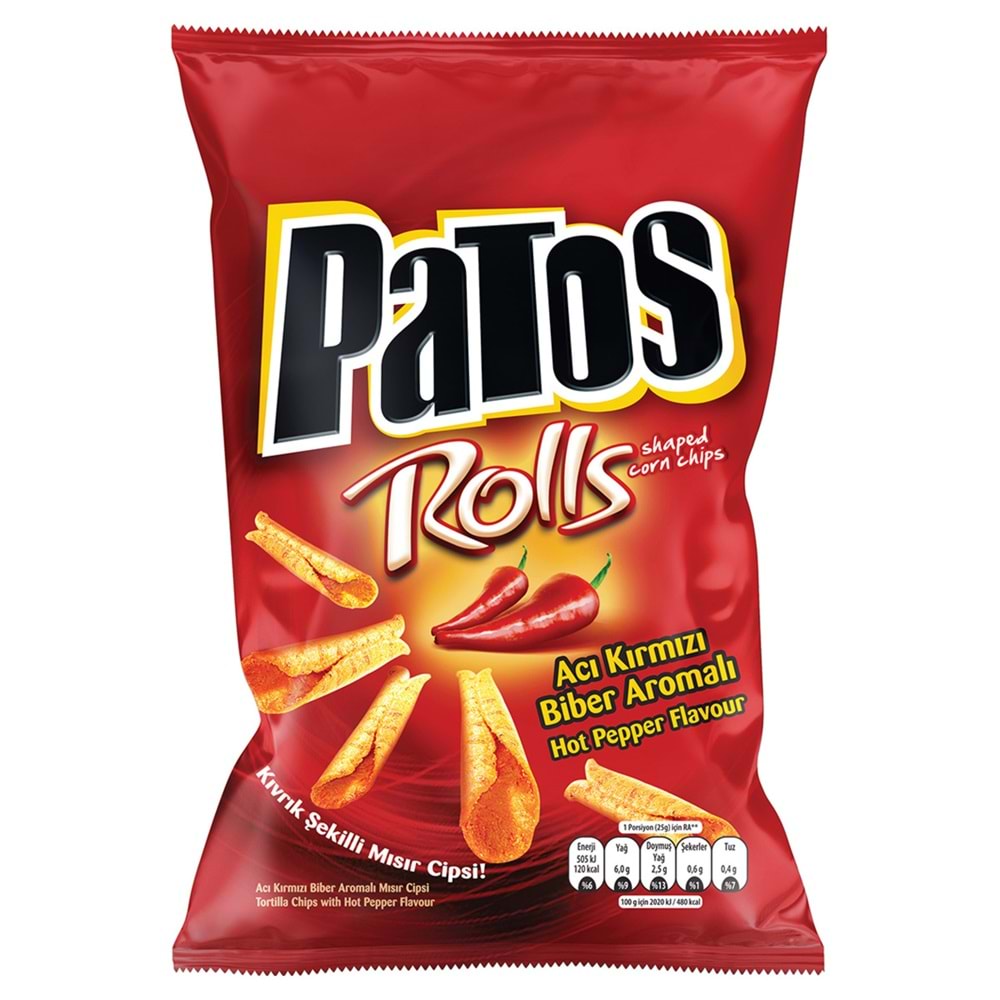 PATOS ROLLS ACI BİBER AROMALI 185GR