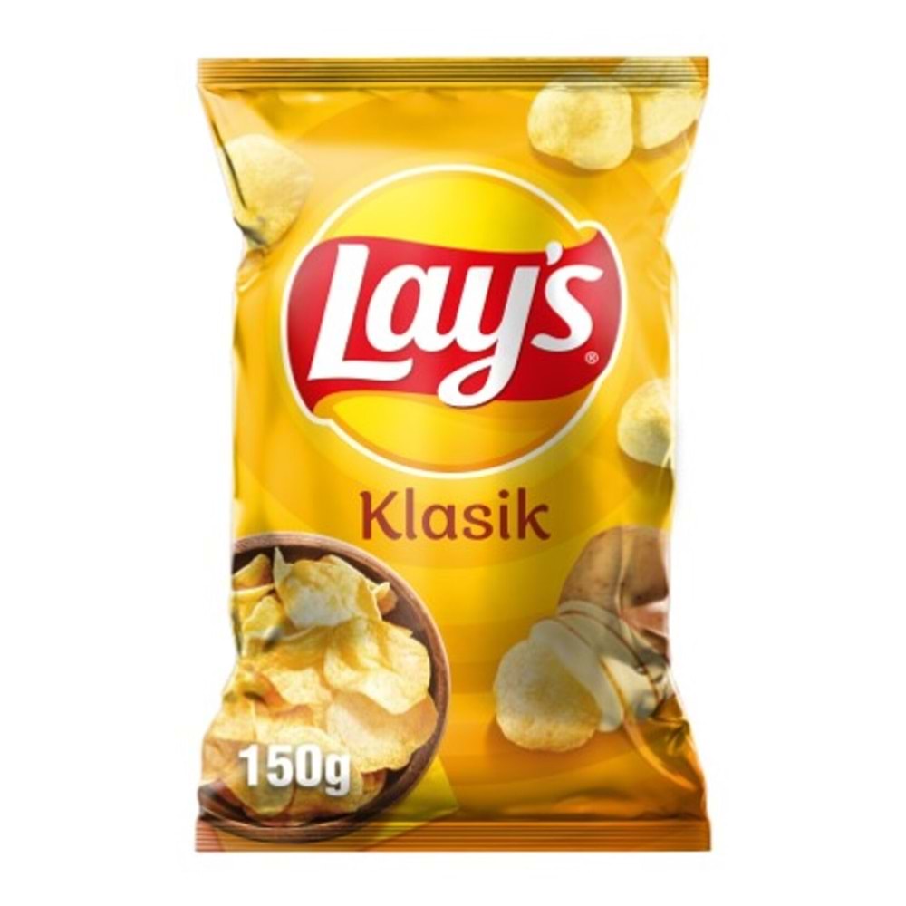 LAYS KLASİK SADE PATATES CİPSİ 150GR