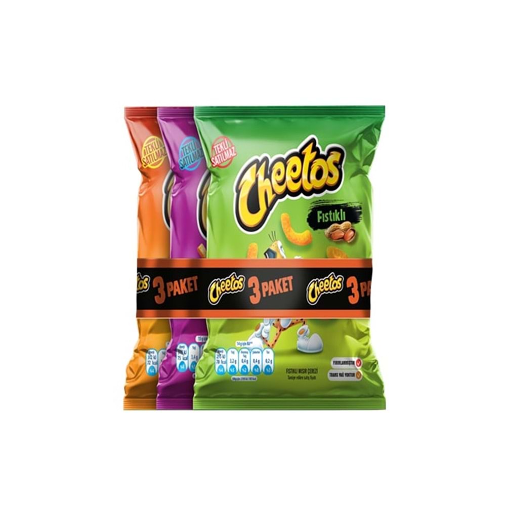 CHEETOS MISIR ÇEREZİ 3LÜ PAKET 60GR
