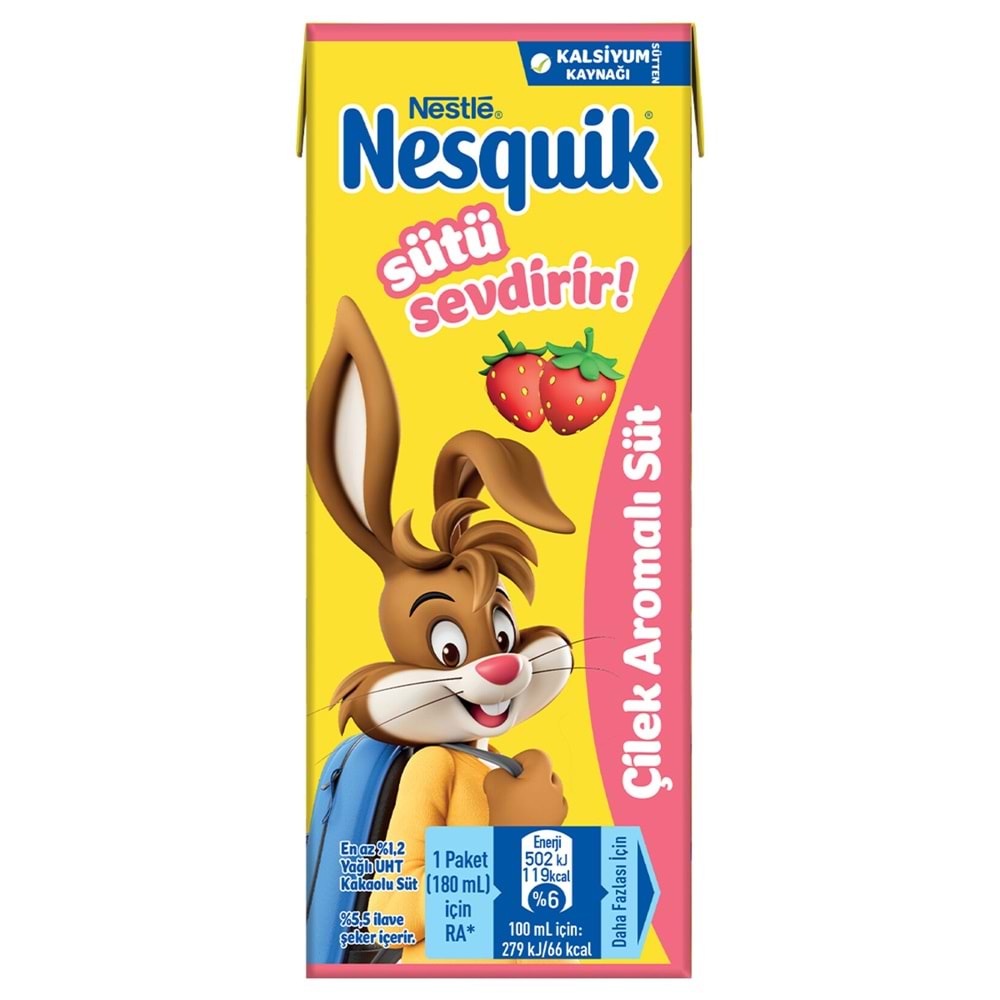 NESQUIK ÇİLEKLİ SÜT 180ML