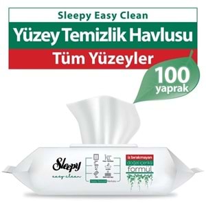 SLEEPY YÜZEY TEMİZLEME HAVLUSU BEYAZ SABUN 100LÜ