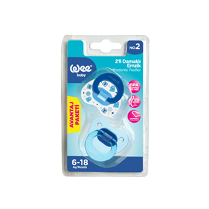 WEE BABY 2Lİ DAMAKLI EMZİK NO:2