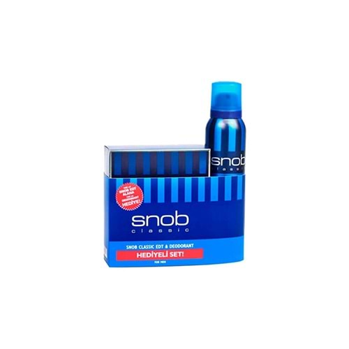 SNOB CLASSIC EDT+DEO HEDİYE KOFRE 150ML