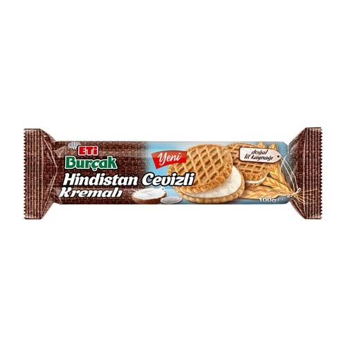 BURÇAK HİNSİTAN CEVİZLİ KREAMLI BİSKÜVİ 100GR