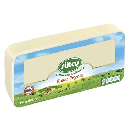 SÜTAŞ KAŞAR PEYNİRİ 600GR