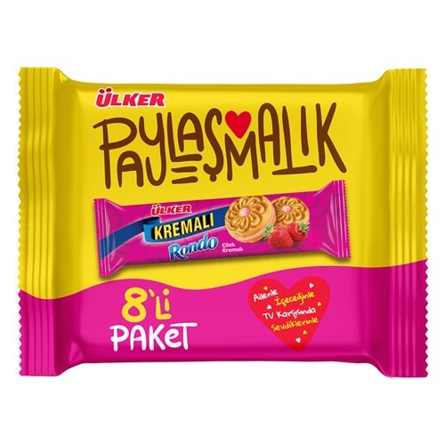 ÜLKER KREMALI RONDO ÇİLEK 8x61GR