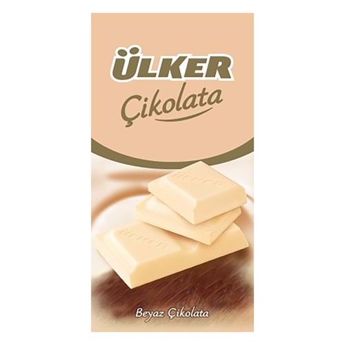 ÜLKER TABLET ÇİKOLATA BEYAZ 70GR