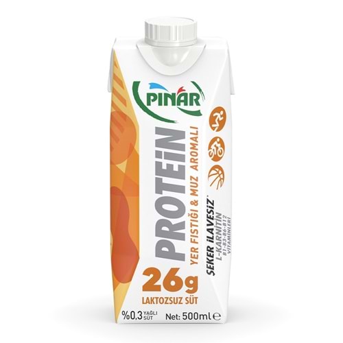 PINAR SÜT PROTEİN YER FISTIKLI 500ML