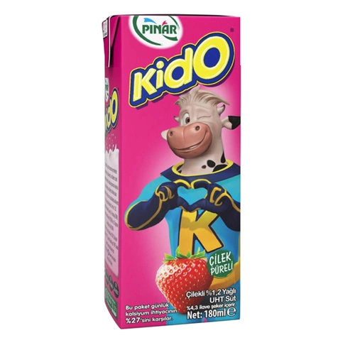 PINAR KİDO SÜT ÇİLEKLİ 180ML 6 LI