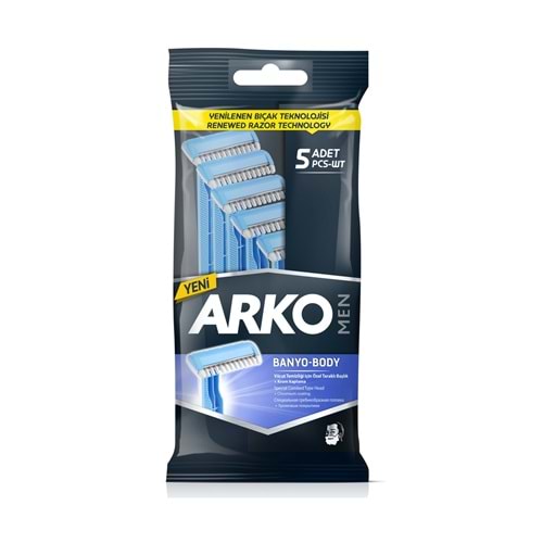 ARKO TIRAŞ BICAĞI BANYO 5Lİ POŞET