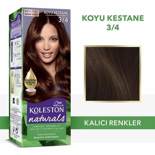 KOLESTON KİT BOYA 3/4 KOYU KESTANE