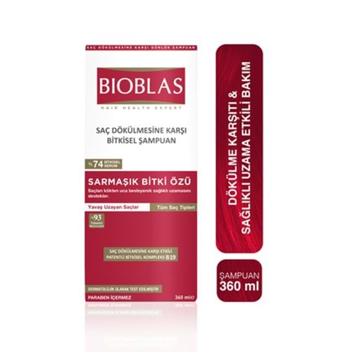 BIOBLAS SAĞLIKLI UZAMA ETKİLİ ŞAMPUAN 360ML