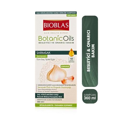 BIOBLAS BO 360 ML SARIMSAK ŞAMPUAN