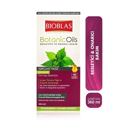 BIOBLAS BO 360ML ISIRGAN ŞAMPUAN