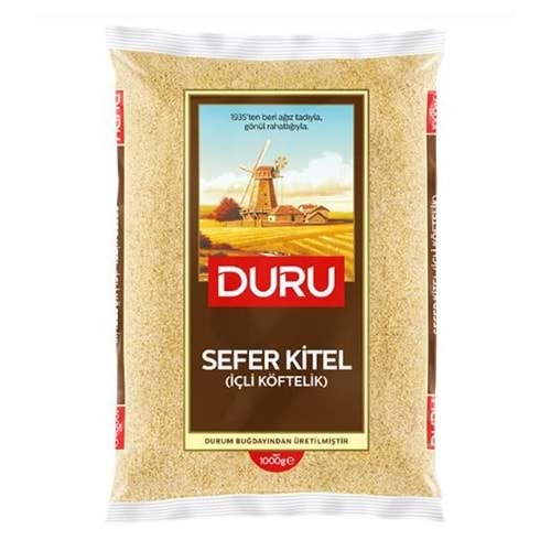 DURU SEFERKİTEL İÇLİ KÖFTELİK BULGUR 1KG