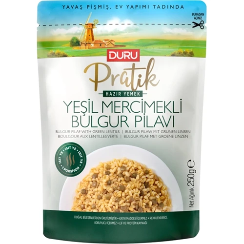 DURU MERCİMEKLİ BULGUR PİLAVI 250GR