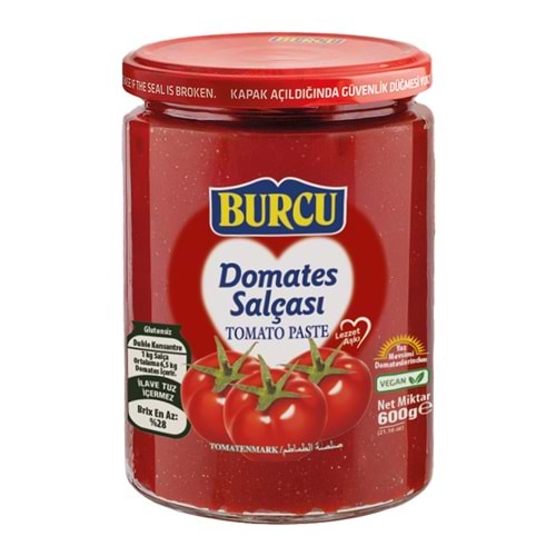 BURCU DOMATES SALÇASI 600GR CAM