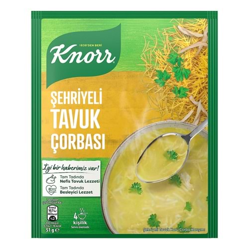 KNORR ŞEHRİYELİ TAVUK ÇORBASI