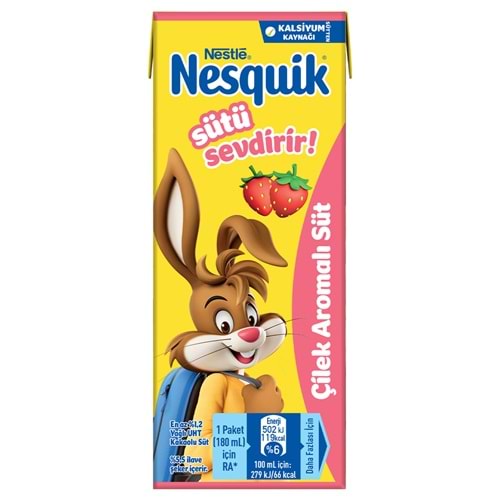 NESQUIK ÇİLEKLİ SÜT 180ML
