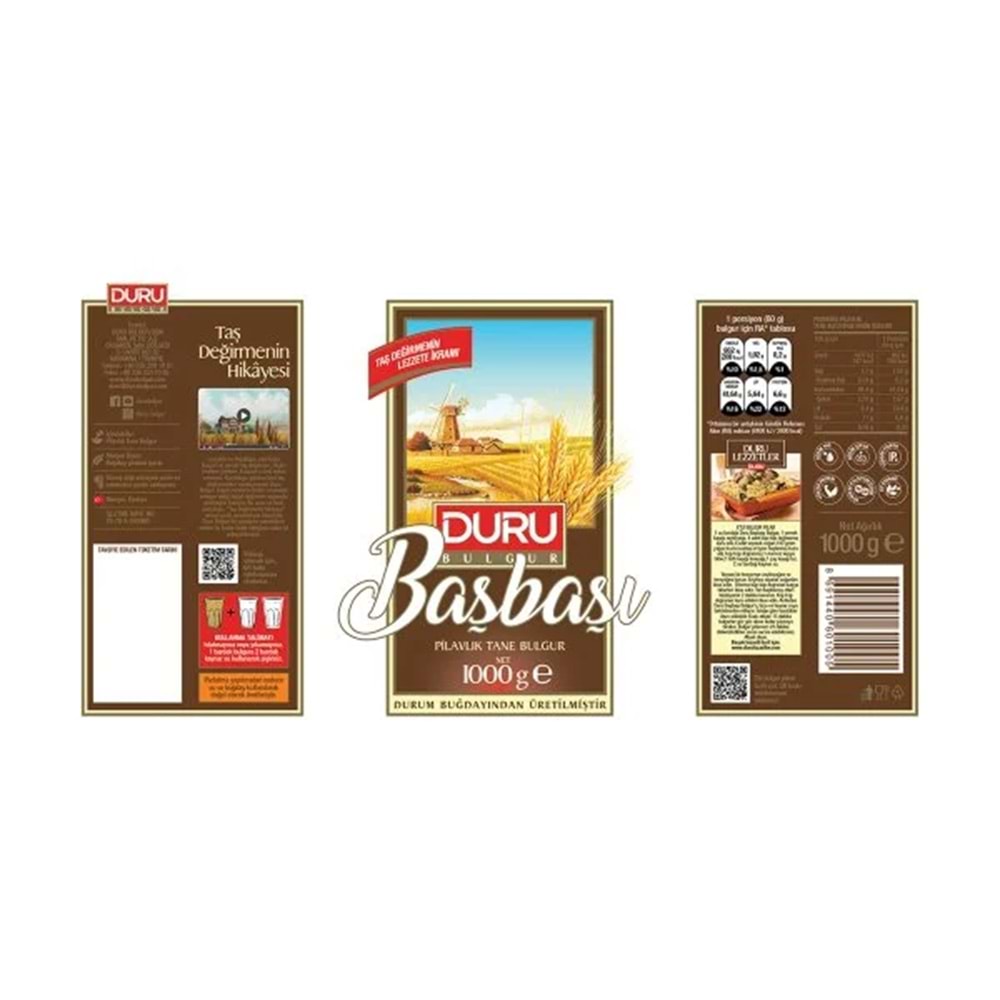 DURU BAŞBAŞI BULGUR 1KG